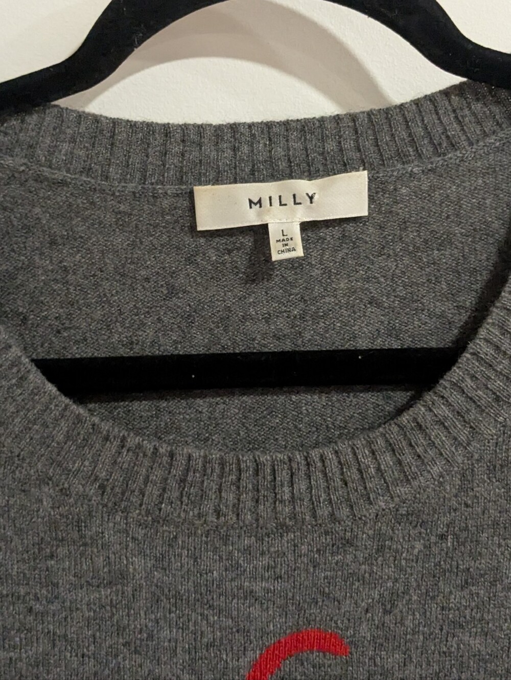 MILLY 'Chic' Crewneck Cashmere Sweater - Picture 3 of 8